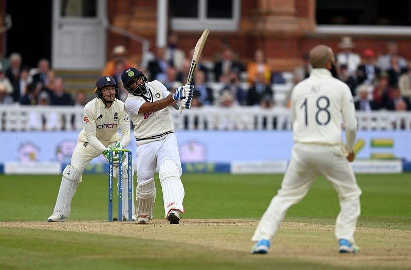 Mohammed Shami hit his solitary six off Moeen Ali's bowling